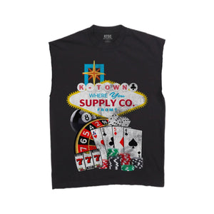 254 Casino Sleeveless T-Shirt Black