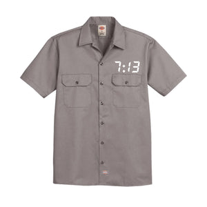 Mini 7:13 Dickies Button Up Light Grey (Screw Edition)