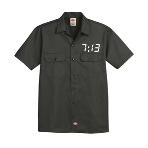 Mini 7:13 Dickies Button Up Olive (Spur Edition)