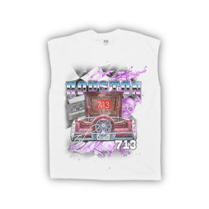 Houston Slab Sleeveless T-Shirt White