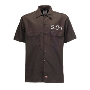 5:04 Dickies Button Up Brown