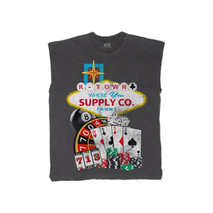 713 Casino Sleeveless T-Shirt Vintage Grey