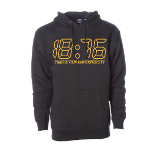 18:76 PV Hoodie Black w/ Yellow