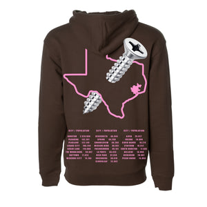 Mini 7:13 Hoodie Brown w/ Pink (Screw Edition)