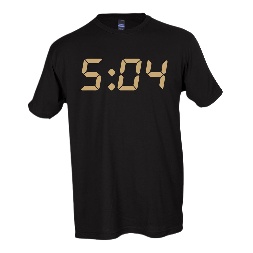 5:04 T-Shirt Black w/ Gold