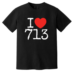 I love 713 T-Shirt Black