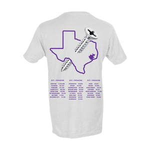 Mini 7:13 T-Shirt White w/ Purple (Screw Edition)