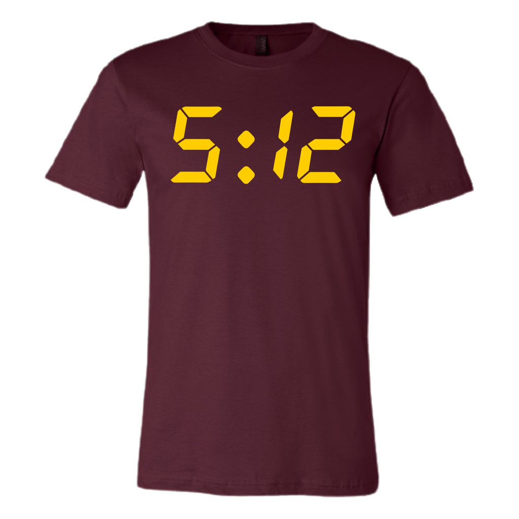 5:12 T-Shirt Maroon w/ yellow