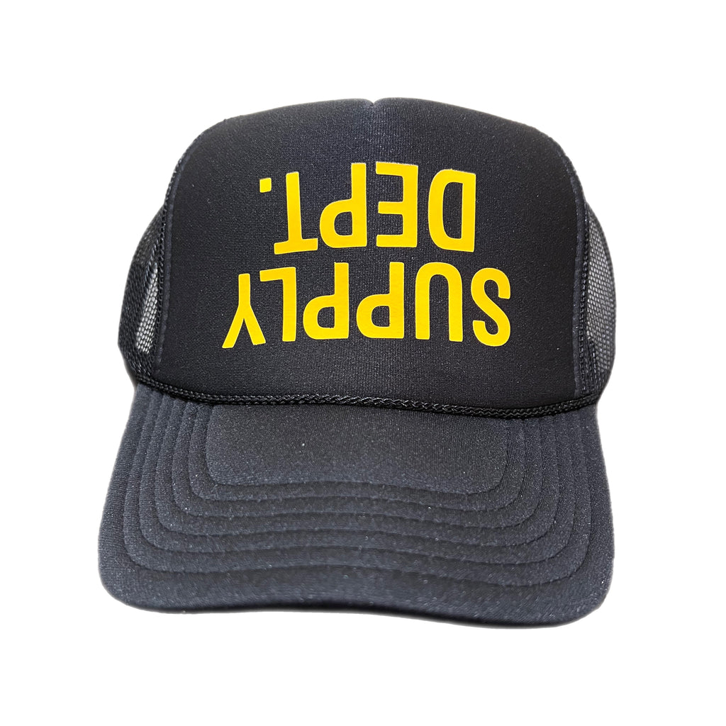 Supply Dept. Trucker Hat “F*cked Up” Black w/ Yellow