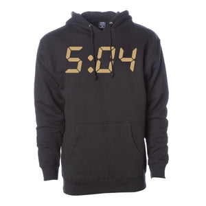 5:04 Hoodie Black w/ Gold