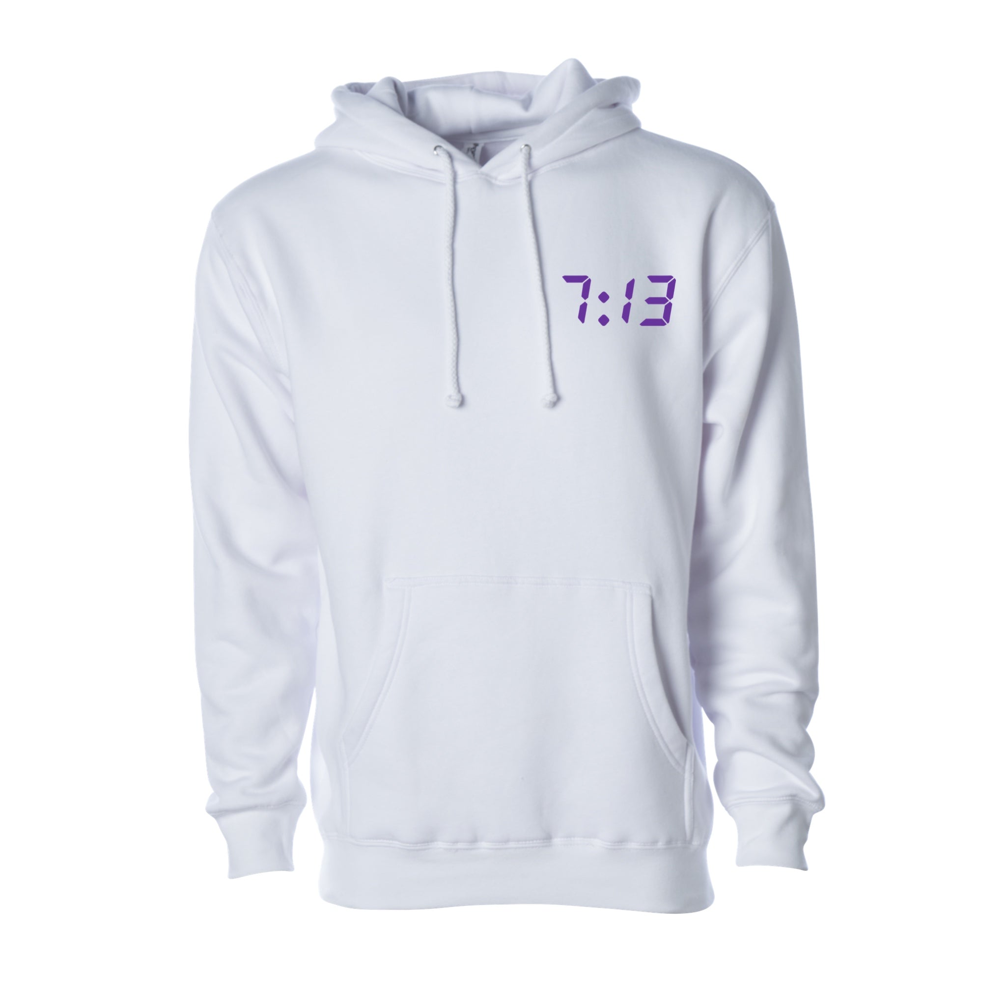 Mini 7:13 Hoodie White w/ Purple (Screw Edition)