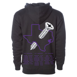 Mini 7:13 Hoodie Black w/ Purple (Screw Edition)