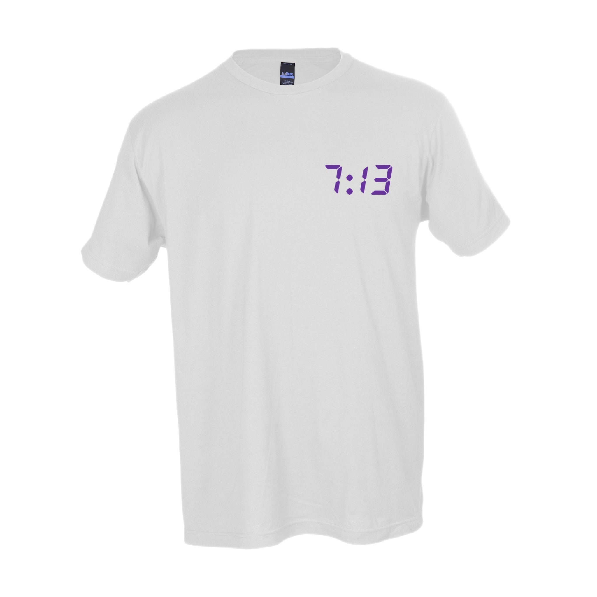 Mini 7:13 T-Shirt White w/ Purple (Screw Edition)