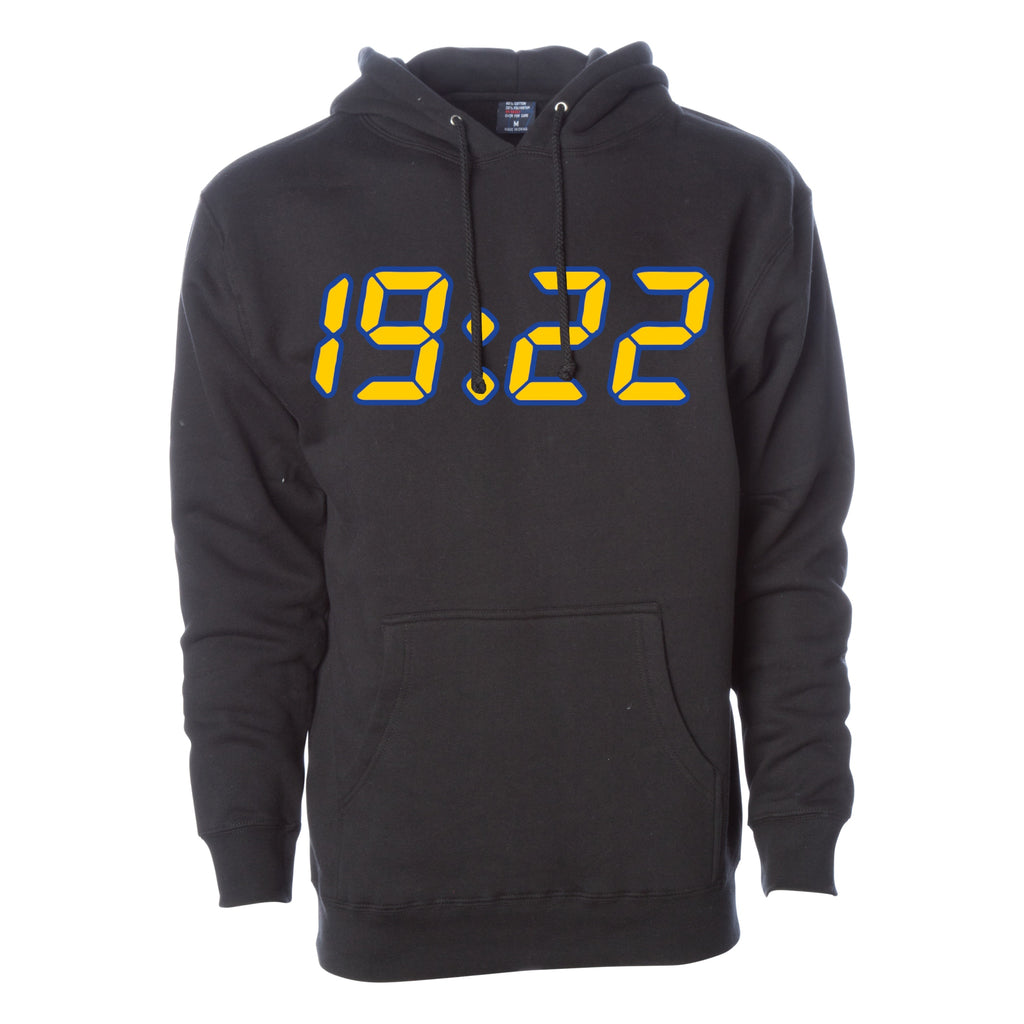 19:22 Hoodie Black (Stitched)