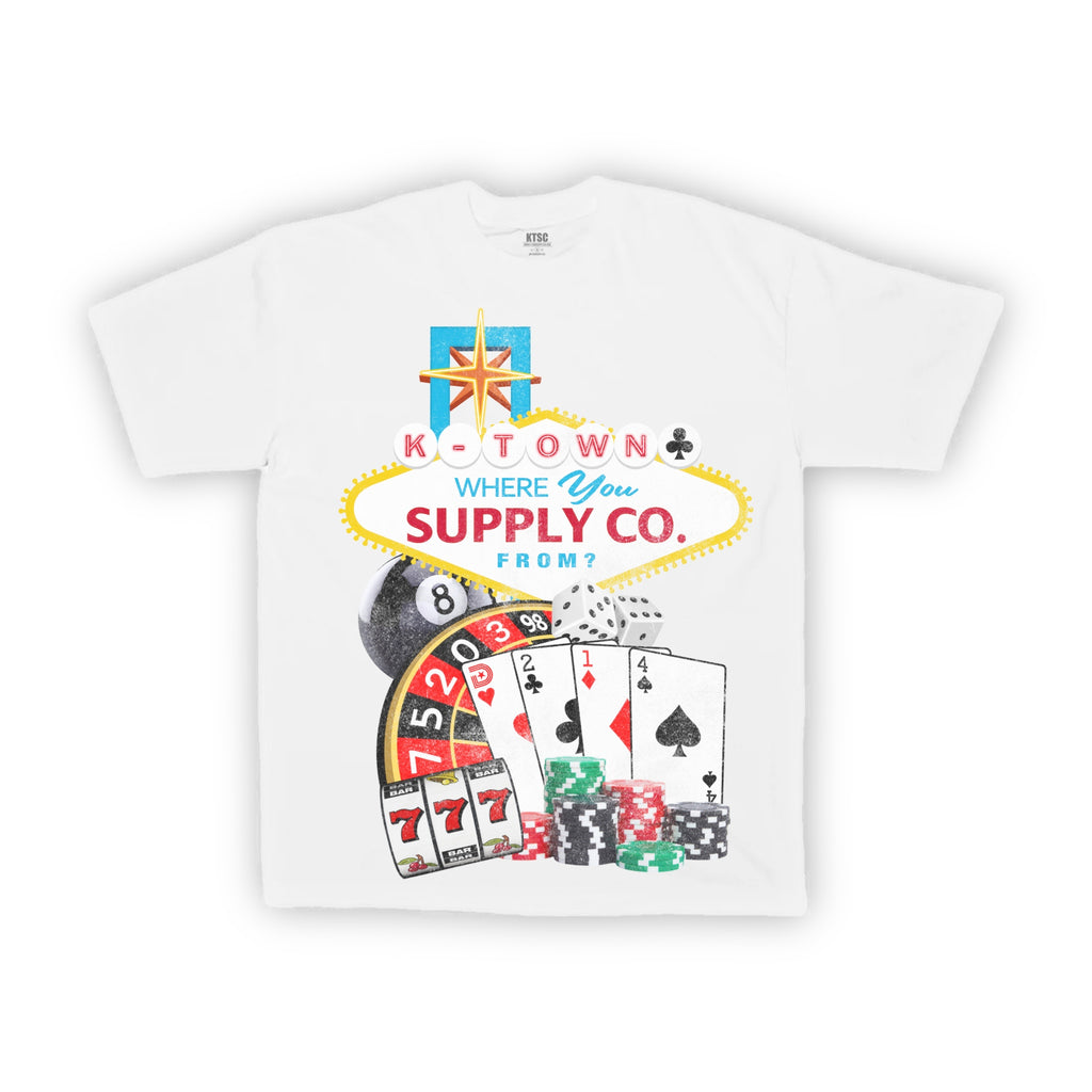 214 Casino T-Shirt White