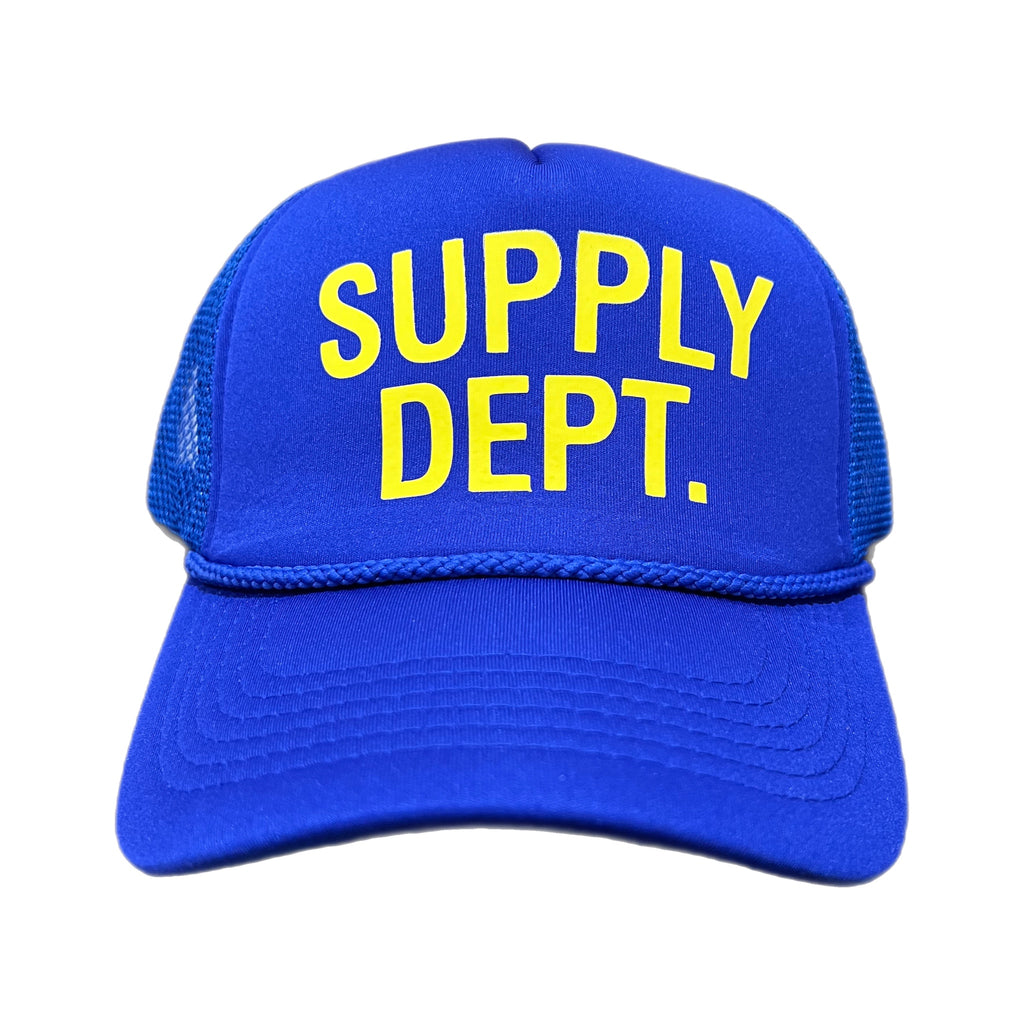 Supply Dept. Trucker Hat Blue w/ Yellow