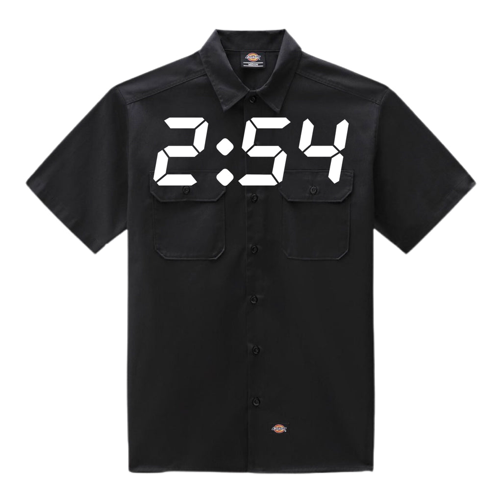 2:54 Dickies Button Up Black
