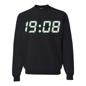 19:08 Sweatshirt Black (Stitched)