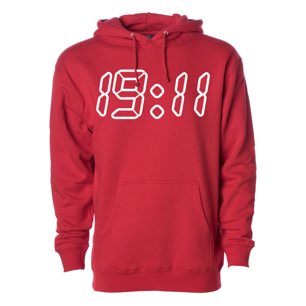 19:11 Hoodie Red (Stitched)