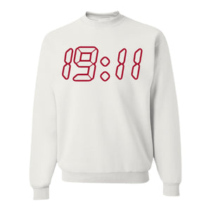 19:11 Sweatshirt White (Stitched)