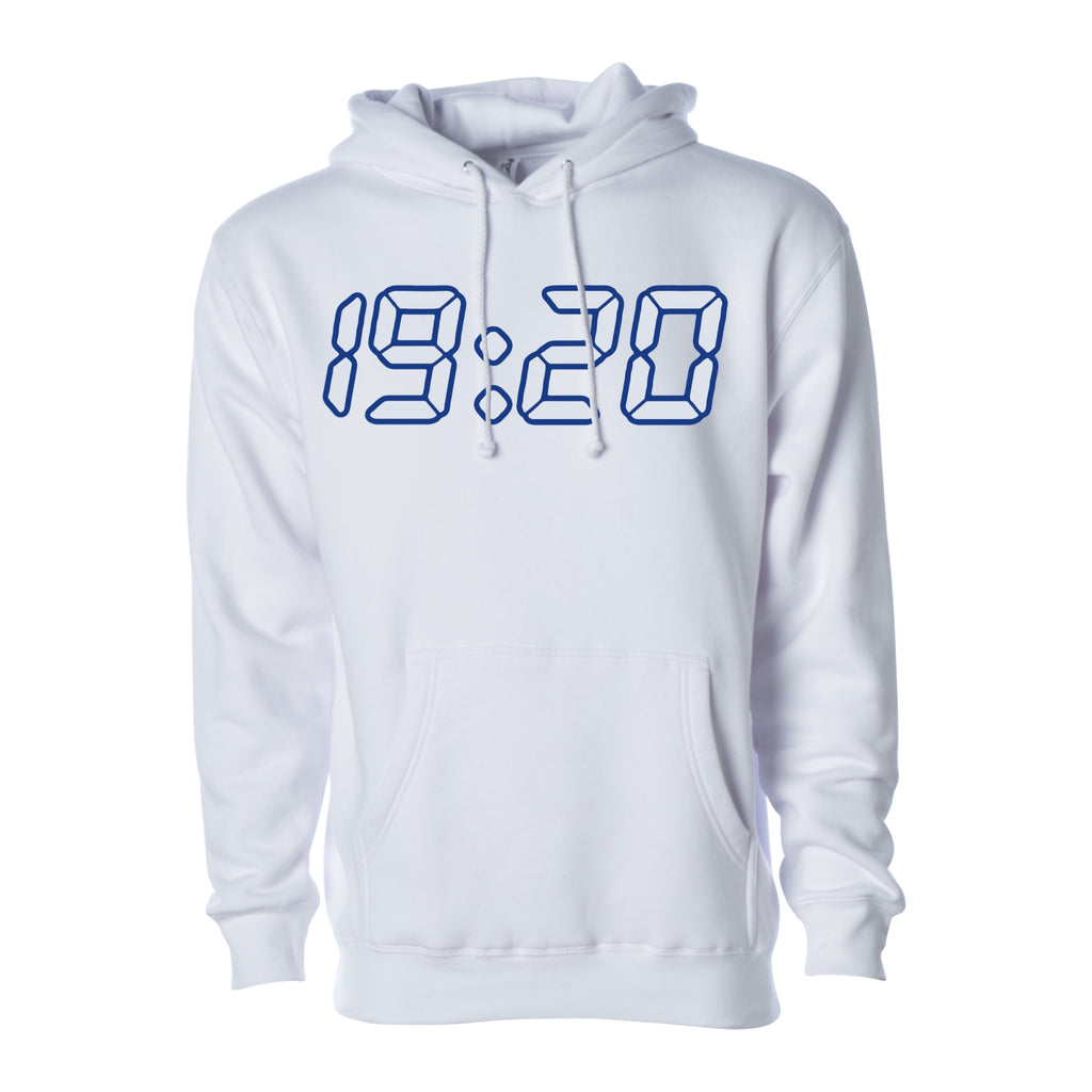 19:20 Hoodie White (Stitched)