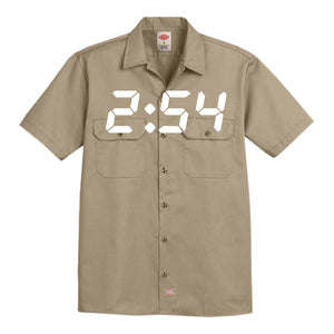 2:54 Dickies Button Up Tan