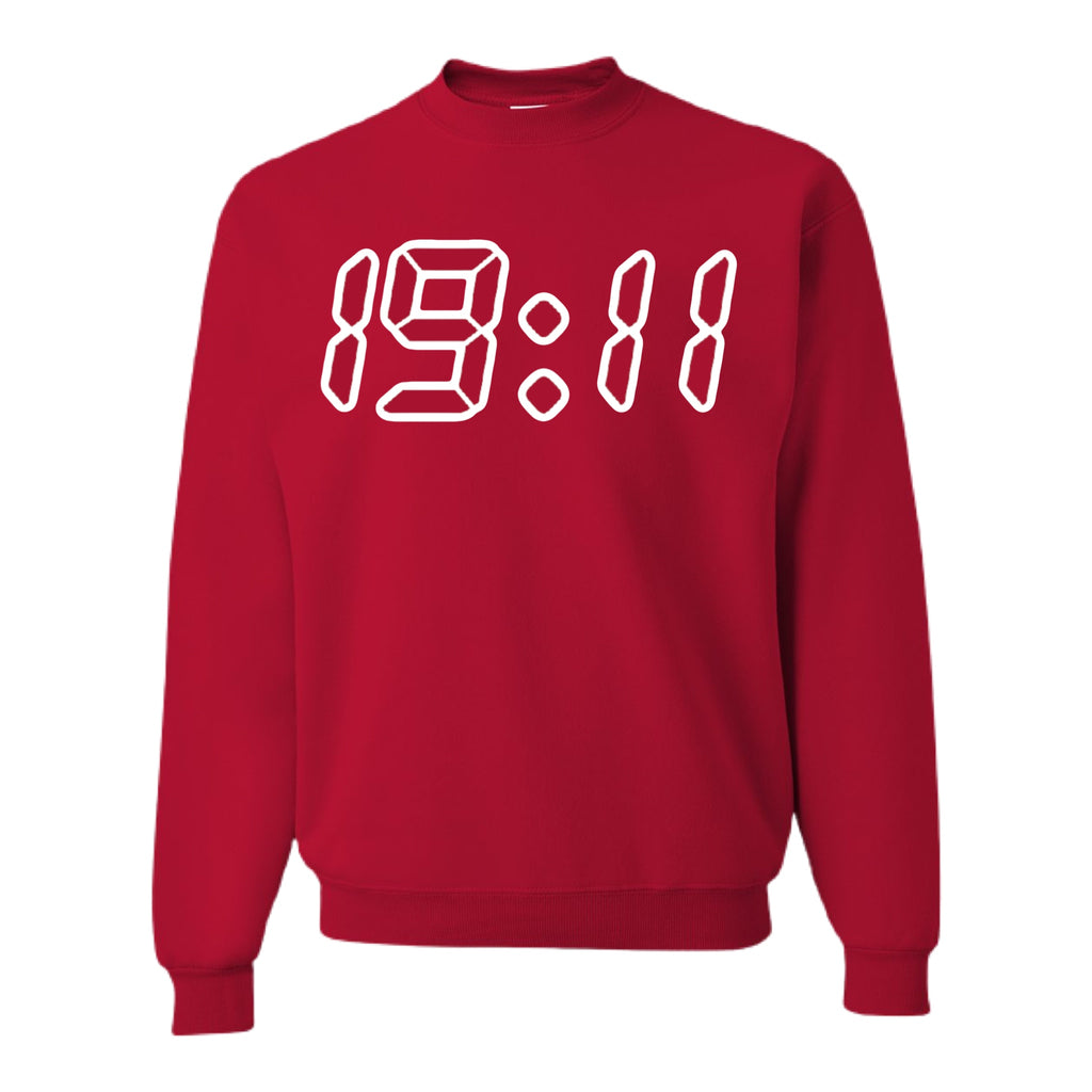 19:11 Sweatshirt Red (Stitched)