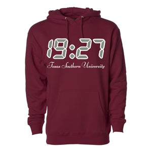 19:27 TxSU Hoodie Maroon (Stitched)