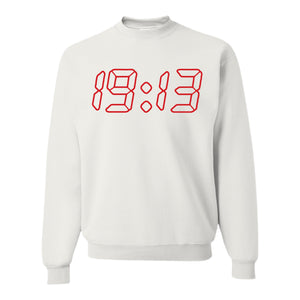 19:13 Sweatshirt White (Stitched)