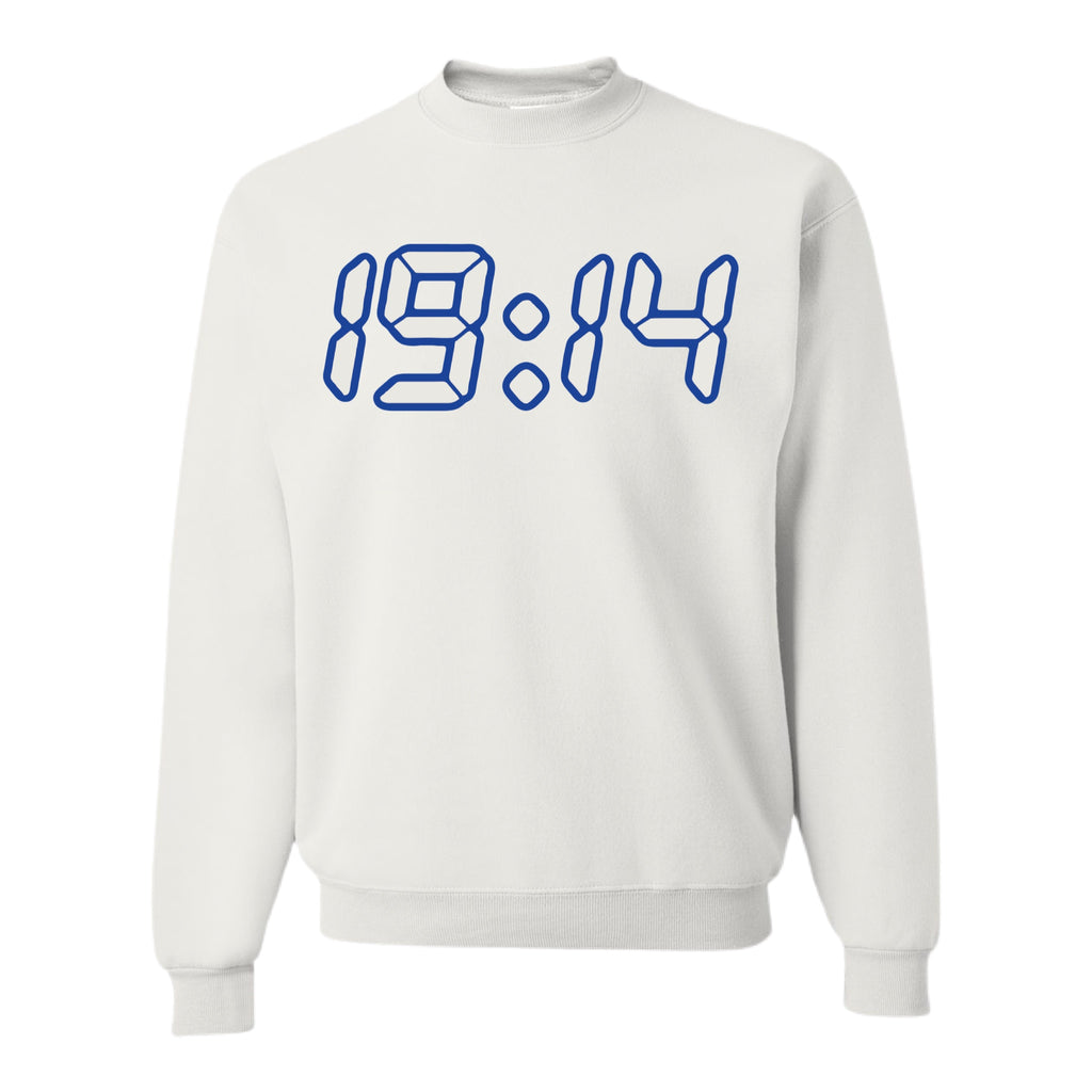 19:14 Sweatshirt White (Stitched)